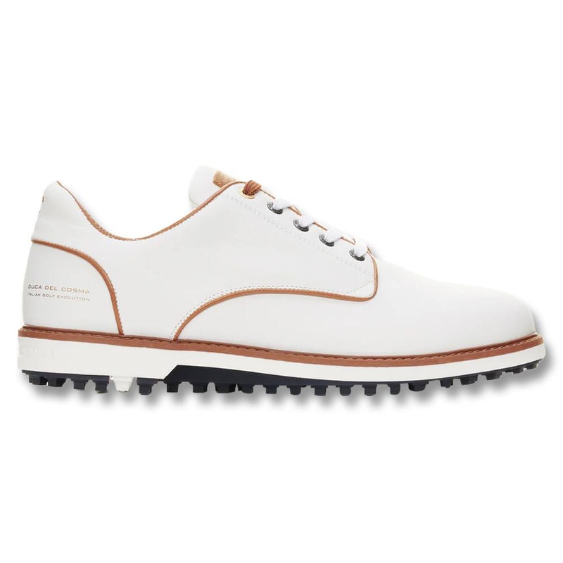 Duca Del Cosma Golf Elpaso Spikeless Golf Shoes White – 24 Men