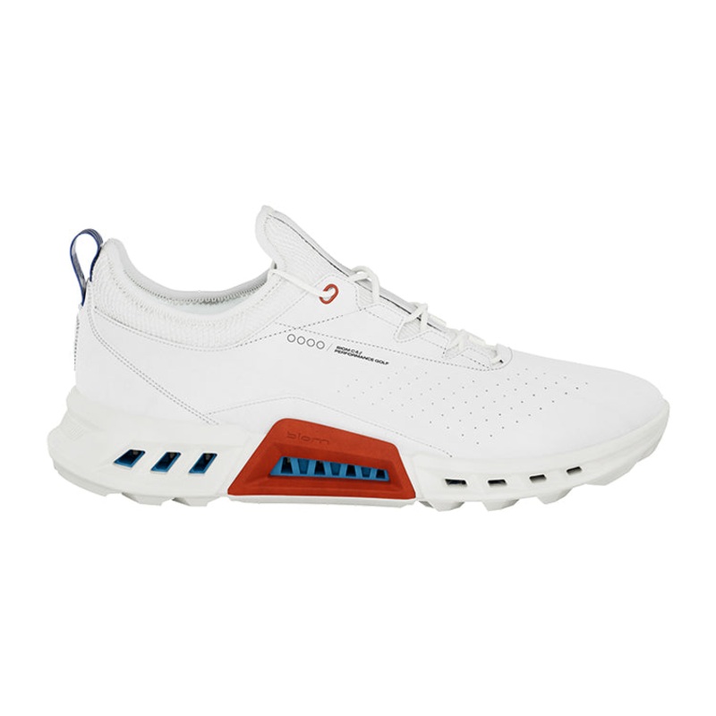 Ecco Biom C4 Golf Shoes – White/Mazarine Blue