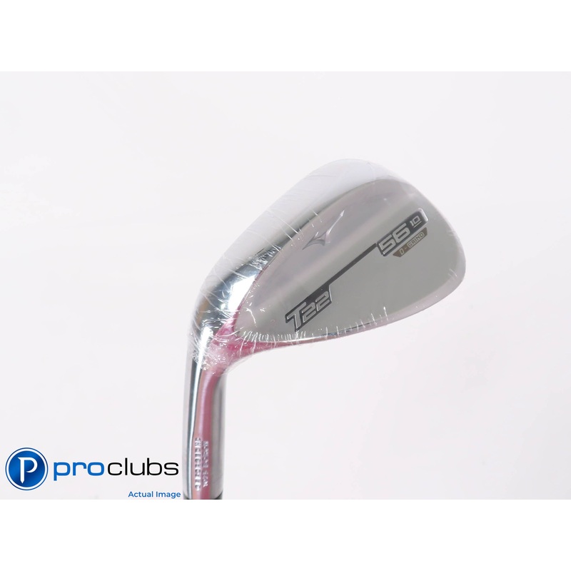 New! Left Handed Mizuno T22 Chrome D-Grind 56*(10*) Wedge -Elevate X-Flex 447609