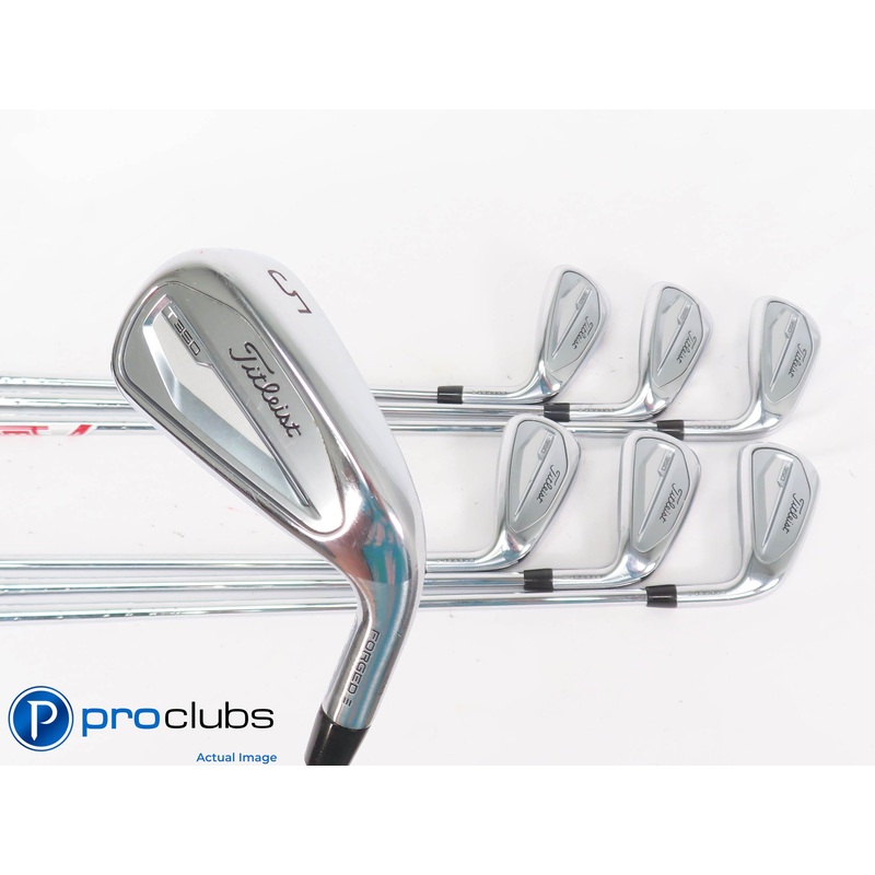 Nice Titleist ’23 T350 5-PW,GW IRON SET – AMT Red R300 Regular Flex Steel 448003
