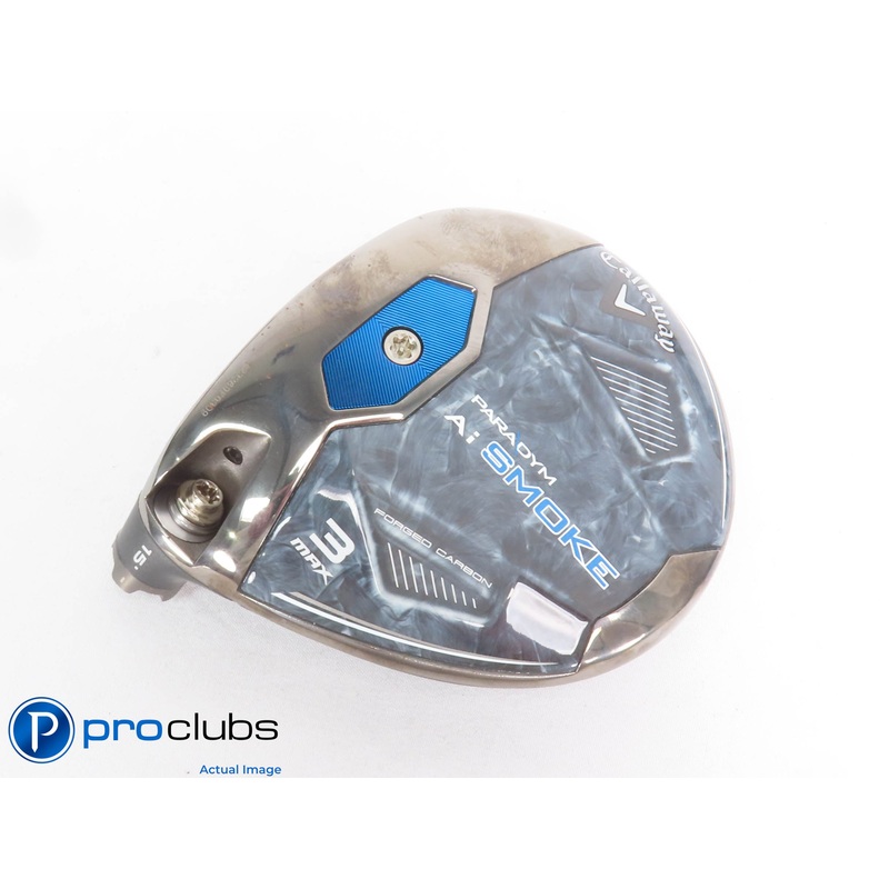 Left Handed Callaway PARADYM Ai Smoke MAX 15* 3 Wood – Head Only – L/H – 429175