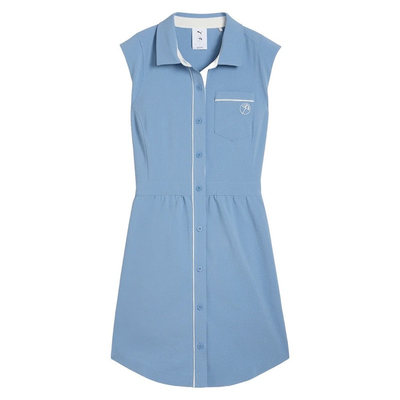 PUMA AP Seersucker Golf Dress Zen Blue – SS25 Women