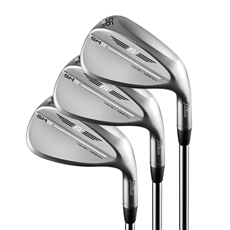 Titleist Vokey SM9 Tour Chrome Wedge Steel Shaft – 3 Pack
