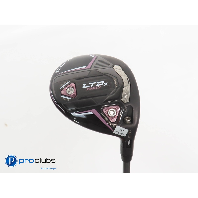Ladies Cobra KING LTDx MAX 18.5* 3 WOOD Blk/Pink- Riptide 40g Ladies Flex 379311