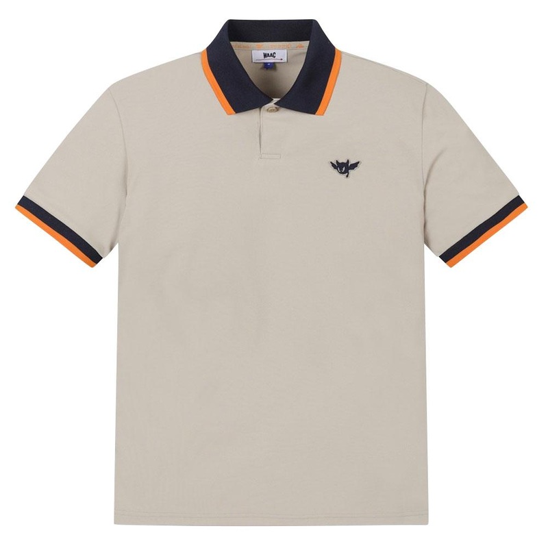 WAAC Athletic Color Rib Golf Polo Light Brown – SS24 Men