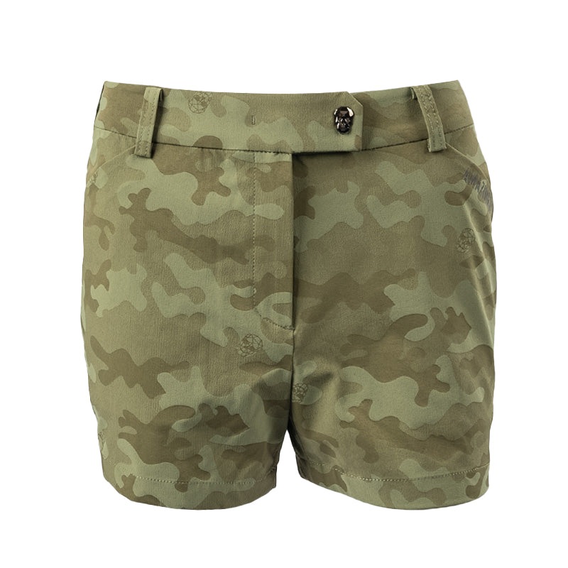Amazingcre Women A. Skull Camo Shorts