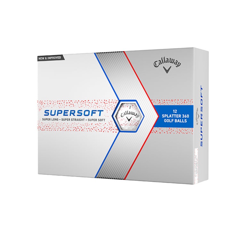 Callaway Supersoft Splatter 360 Golf Balls – Red