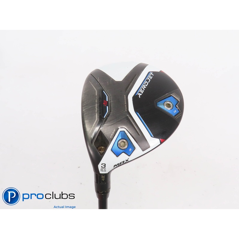 Left Handed Cobra AEROJET MAX 15.5* 3 WOOD – Helium Black 4F2 Senior Flex 440856