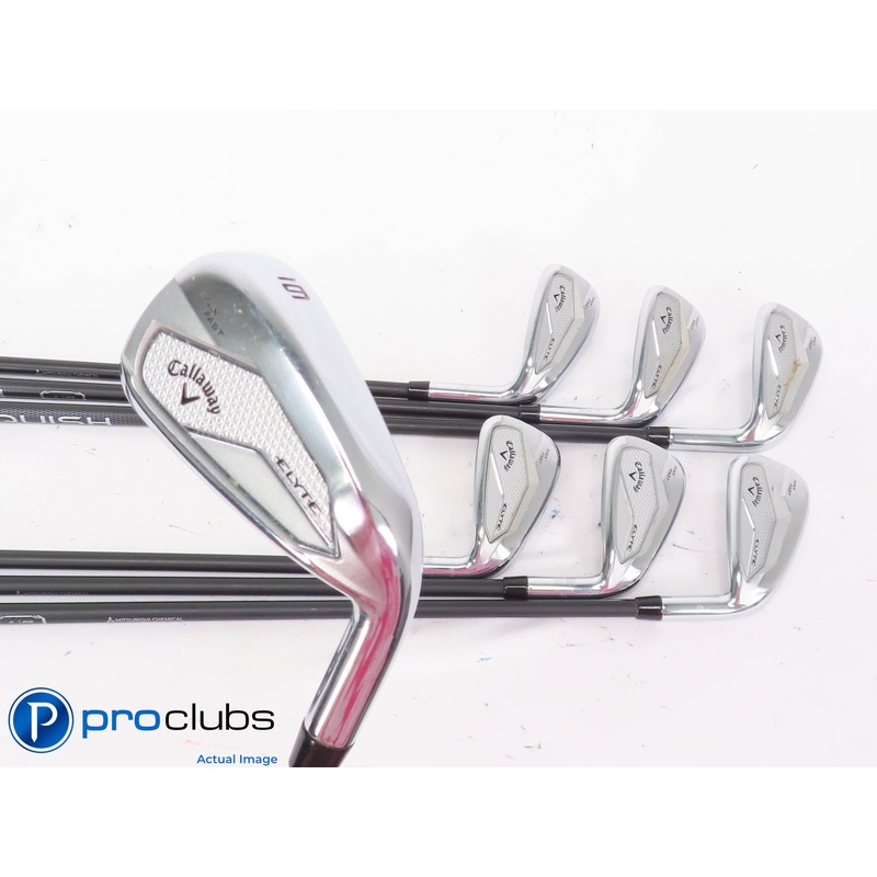 Nice Callaway ELYTE MAX FAST 6-PW,AW,GW IRON SET – Senior Flex Graphite 447693