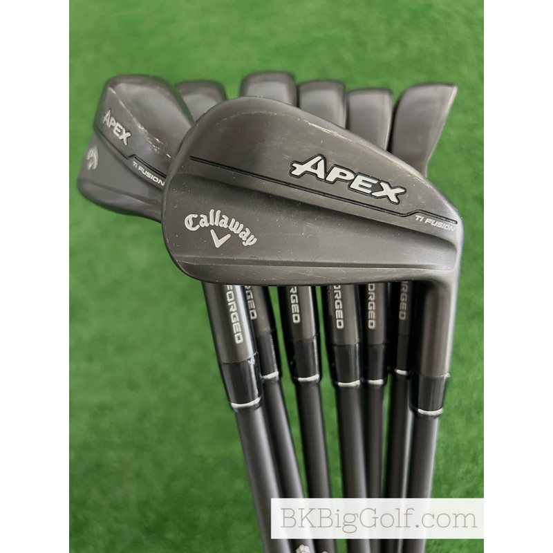 Callaway Apex 24 TI Fusion Black Smoke Iron Set 5-A / MMT 80 Stiff Graphite