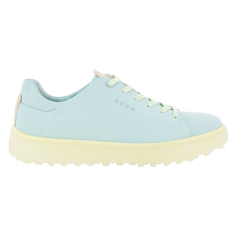 ECCO Tray Laced Spikeless Golf Shoes Eggshell Blue/Sherbet Moon – FW22 Women