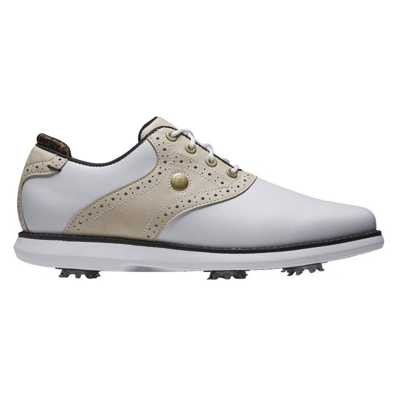 FootJoy FJ Traditions Golf Shoes White/Beige – 24 Women