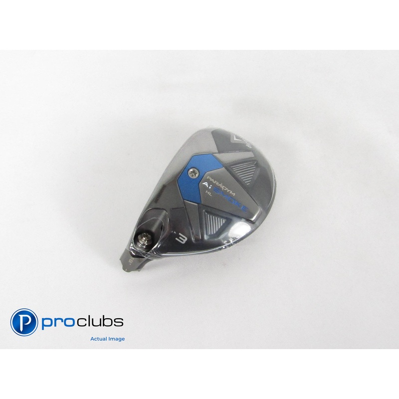 New! Left-Handed Callaway Paradym Ai Smoke HL 18* 3 Hybrid – Head Only – 430613
