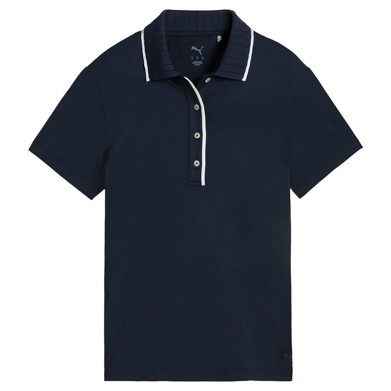 PUMA Cloudspun Bridges Golf Polo Deep Navy – SS25 Women