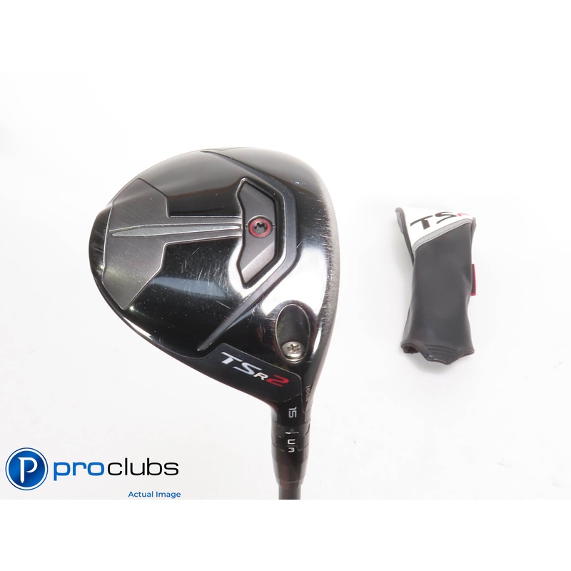 Titleist TSR2 15* 3 WOOD w/Cover – HZRDUS Black 75g 5.5 Regular Flex 426905