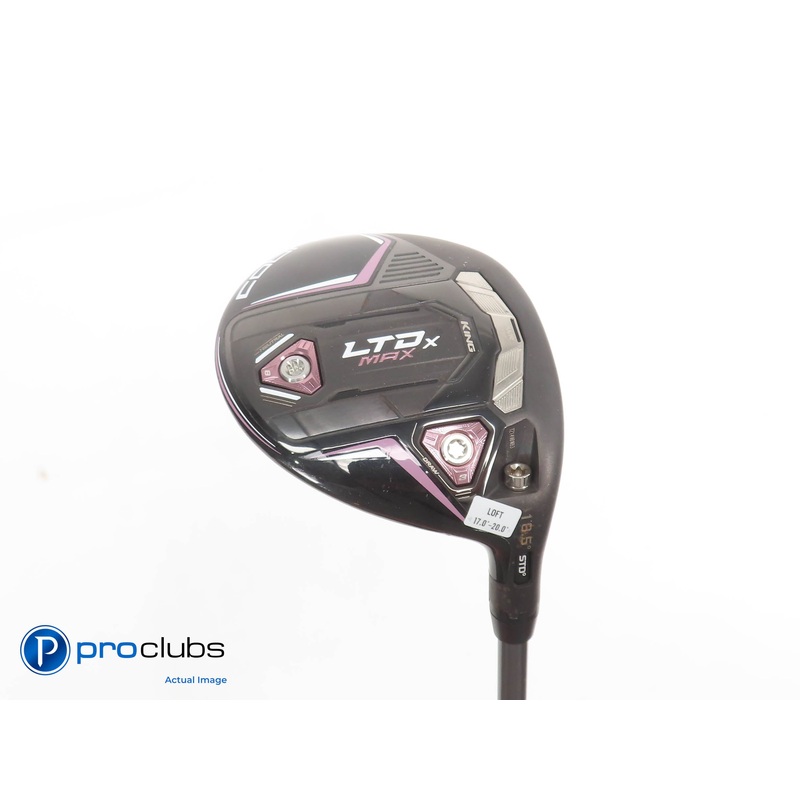 Ladies Cobra KING LTDx MAX 18.5* 3 WOOD Blk/Pink- Riptide 40g Ladies Flex 379303