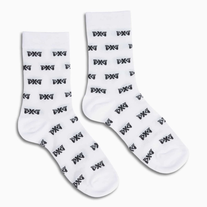 Women’s All Over Logo Mesh Crew Socks