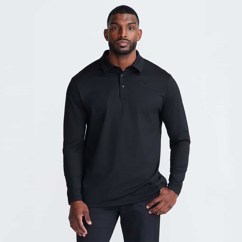 Men’s Long Sleeve Seamed Back Polo