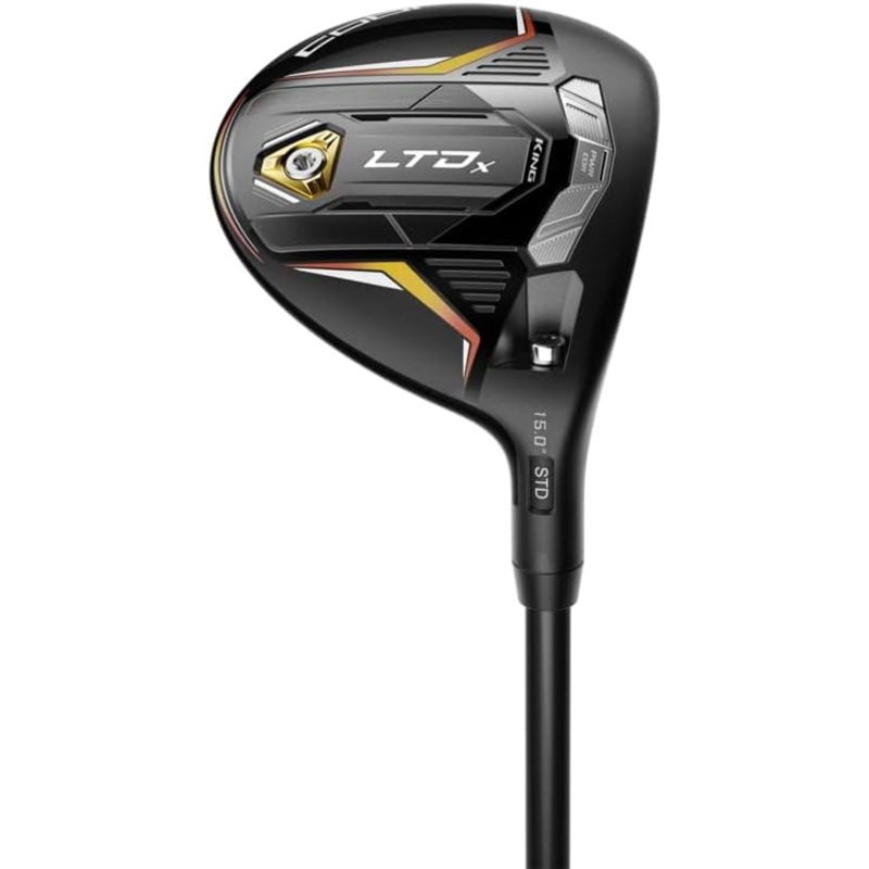 New LH  Cobra LTDx Black-Gold 15 Degree 3 Fairway Wood HZRDUS Stiff W/Headcover