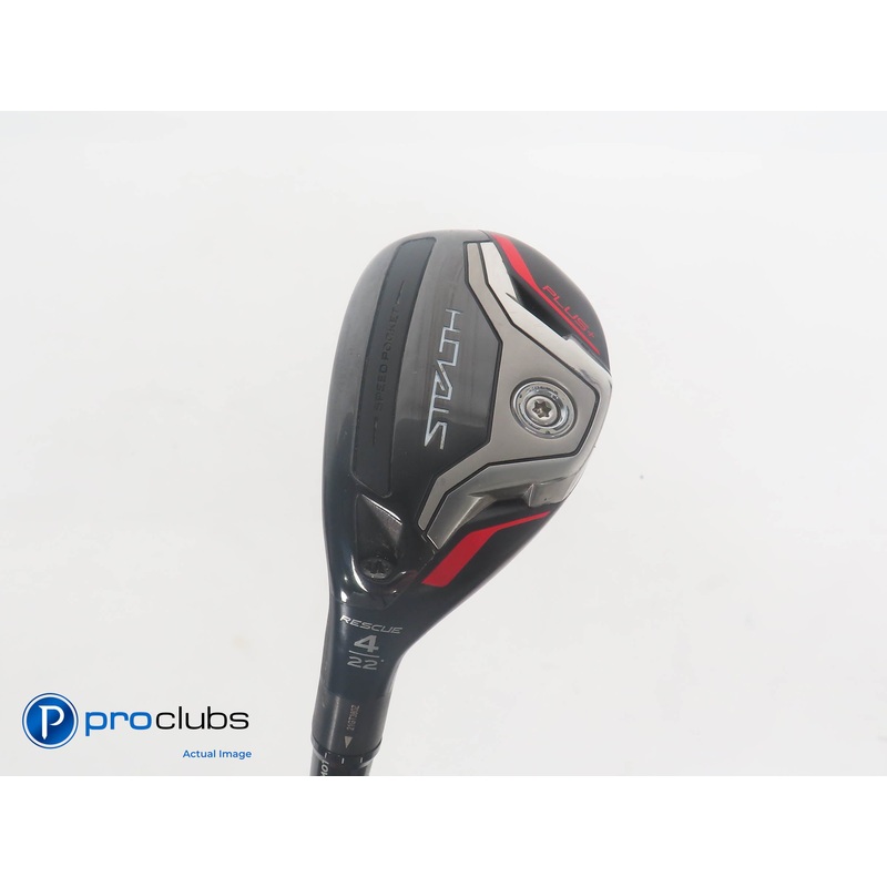 Left Handed TaylorMade Stealth Plus+ 22* 4 Hybrid – HZRDUS 70g Regular – 379804