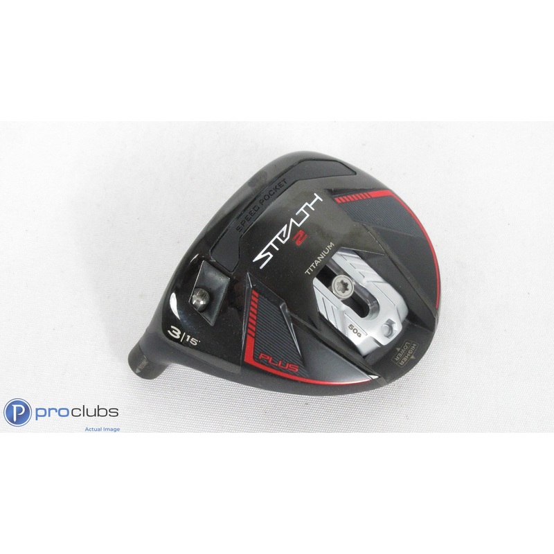 Nice! Left Handed TaylorMade Stealth-2 Plus 15* – 3 Wood – Head Only – 385379