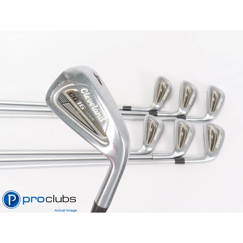 Tour Issue Cleveland CG16 Tour w/ “P” Stamp 4-PW IRON SET – KBS Stiff Flex +1/2″