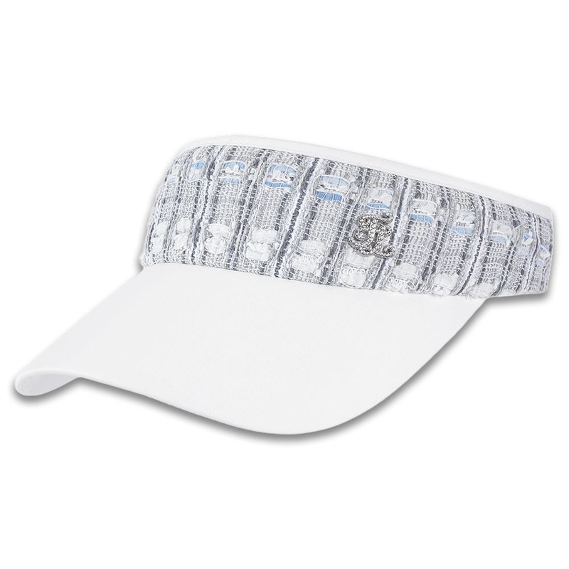 Fairliar Tweed Golf Visor White – 24 Women