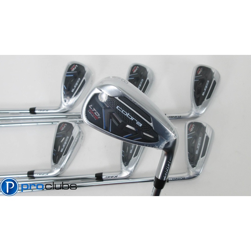 NEW COBRA KING LTDx ONE LENGTH IRONS 5-PW,GW STEEL KBS STIFF FLEX #364992