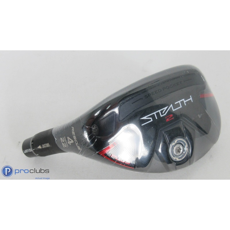 New! Left Handed TaylorMade Stealth 2 Plus Rescue 22* 4 Hybrid w/Adapter 366855