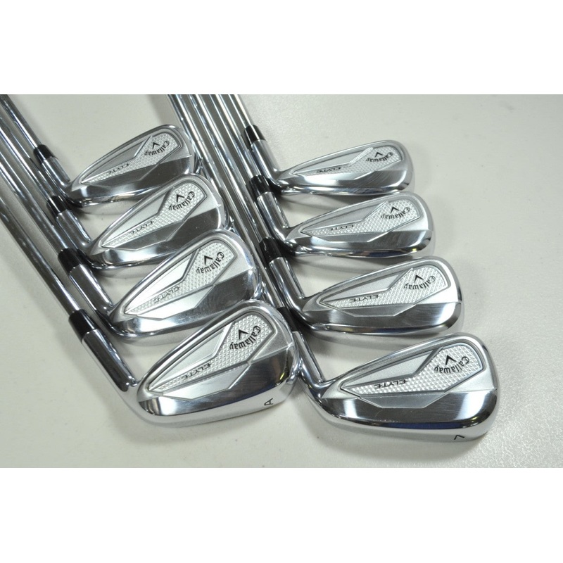 Callaway Elyte 4-PW,AW Iron Set Stiff Flex Right KBS Tour Lite Steel # 200029