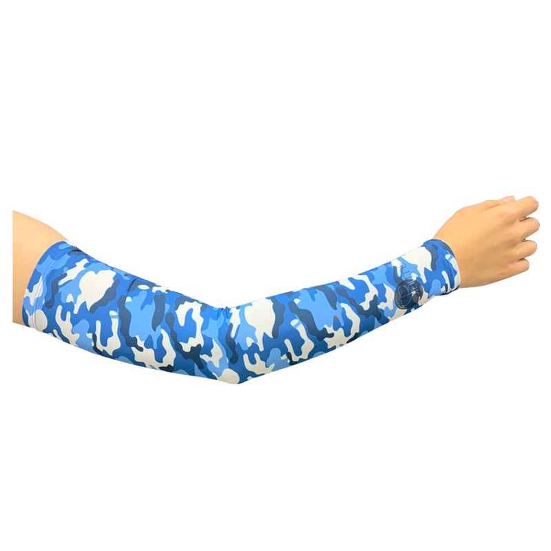 SParms Sun Protect+ UV/Sun Protection Cooling Golf Sleeves (1 Pair) Blue Camo – SS19 Unisex