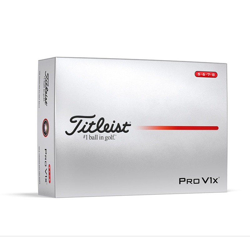 Titleist Pro V1x Golf Balls – White – High Numbers