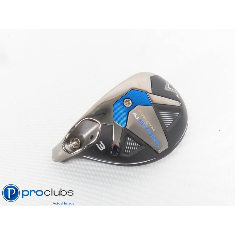 Nice! Left Handed Callaway PARADYM Ai Smoke 18* 3 Hybrid – Head Only – 427441
