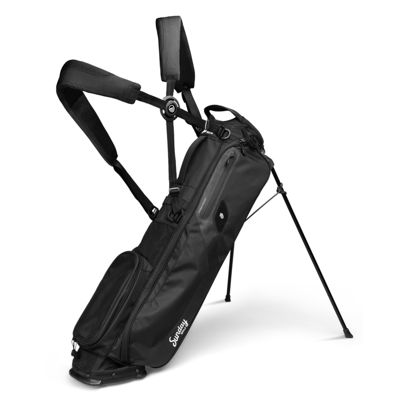 Sunday Golf El Camino | Matte Black Mid Size Stand Bag