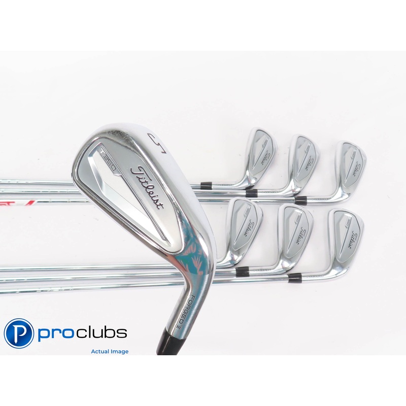 Nice Titleist ’23 T350 5-PW,GW IRON SET – AMT Red R300 Regular Flex Steel 448006