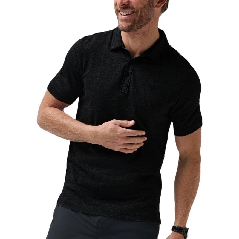 TravisMathew The Zinna Golf Polo Solid Black – FW24 Men