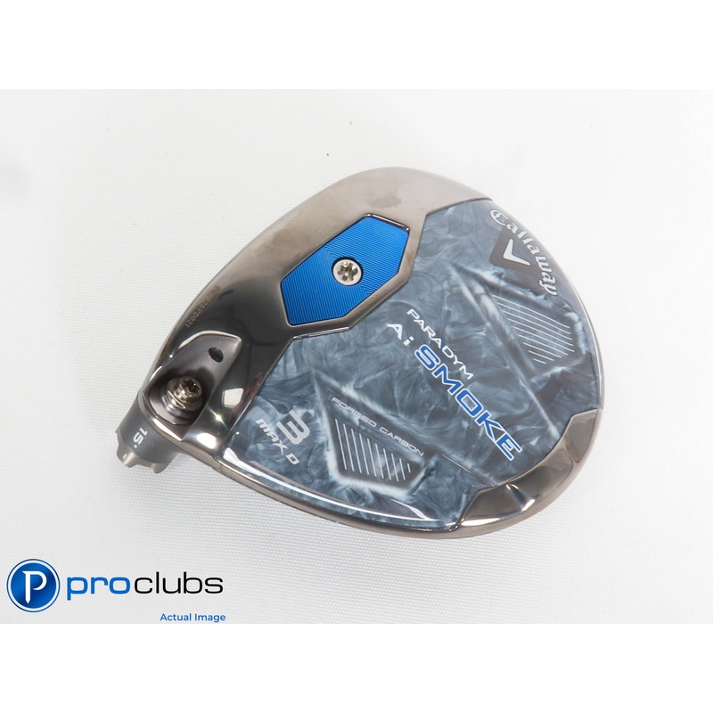 Nice! Left Handed Callaway PARADYM Ai Smoke MAX D 15* 3 Wood – Head Only 433227