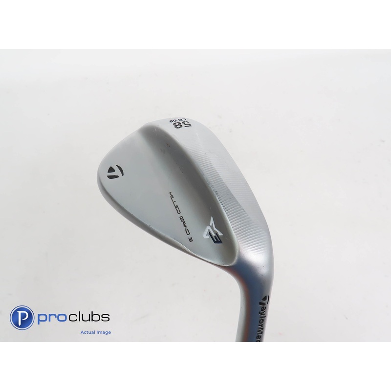 Nice TaylorMade Milled Grind 3 Chrome LB 58*(8*) Wedge – S200 Stiff Flex 366638