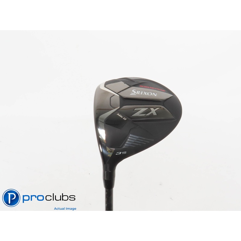 Left Handed Srixon ZX MK II 15* 3 WOOD – Mitsubishi C6 ONYX 60 Stiff Flex 415997