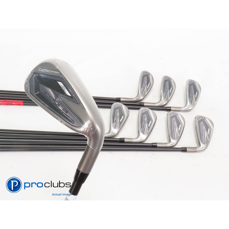 NEW Cobra DARKSPEED IRONS 5-PW,GW,SW Graphite KBS Regular Flex -1/2″, 4* Upright