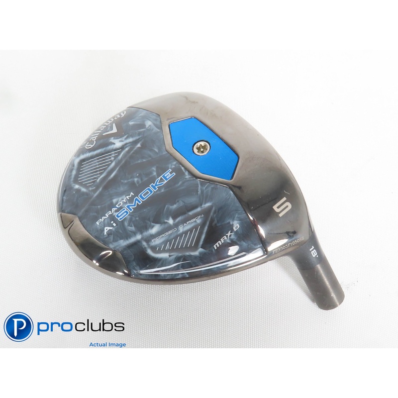 Nice! Callaway PARADYM Ai Smoke MAX D 18* 5 Wood – Head Only – 433445