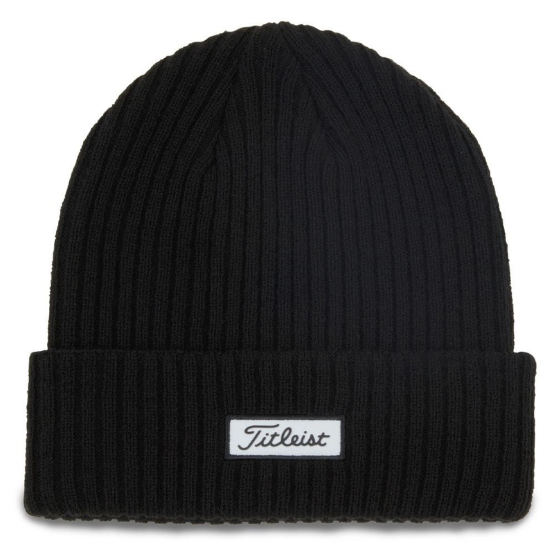 Titleist Charleston Cuff Knit Golf Beanie Black/White – 23 Men