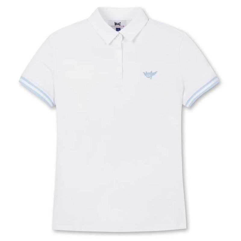 WAAC Athletic Flying Waacky Pique Golf Polo White – SS24 Women