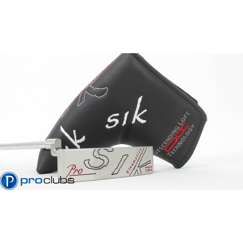 NEW LEFT HANDED SIK PRO C-SERIES PLUMBERS NECK PUTTER 34″ w/ HEADCOVER #368376