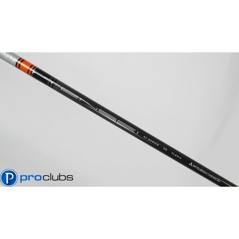 NEW MITSUBISHI TENSEI AV RAW ORANGE 55 X-FLEX DRIVER SHAFT -Cobra Adapter 408703