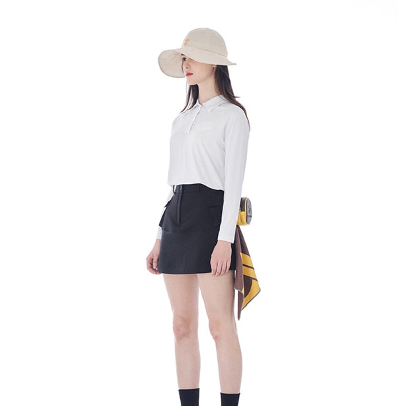 CELLTY PLAIN COLLAR-NECK LONG SLEEVE