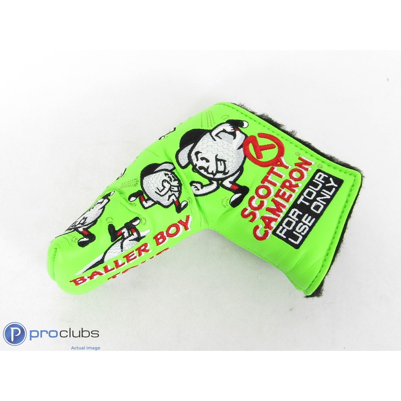Circle T! Scotty Cameron Lime “Baller Boy Tour” Blade Headcover-448523
