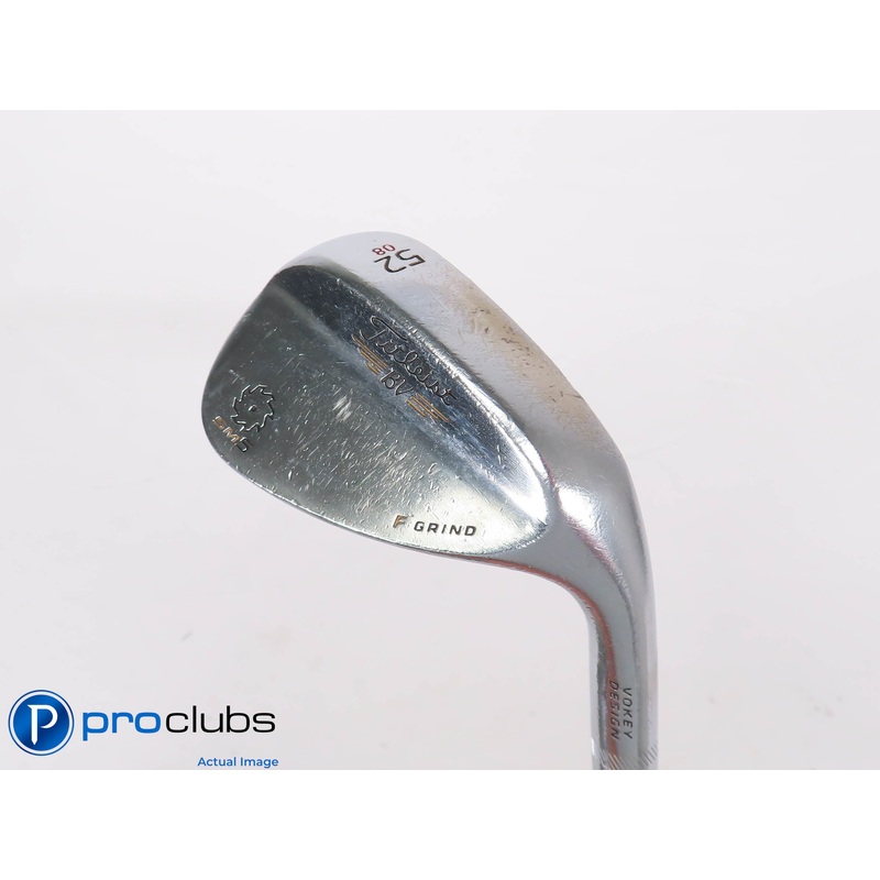 Titleist Vokey SM5 52*(8*) Chrome Wedge F-Grind – Vokey Wedge Flex #448728