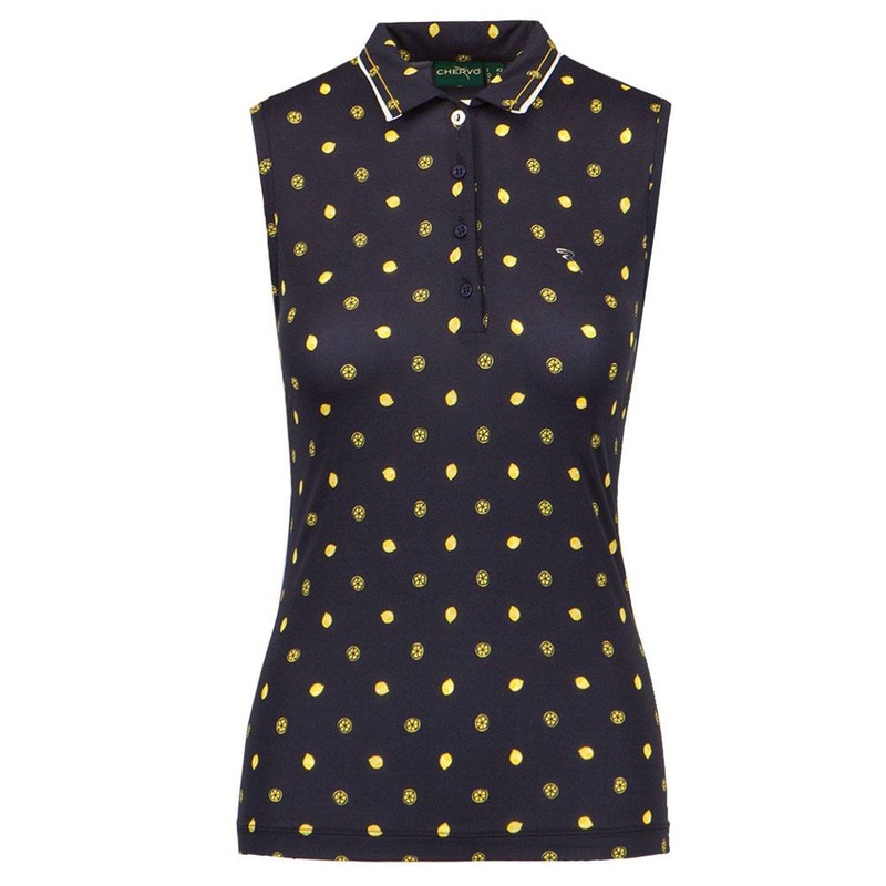 Chervo Aza Sleeveless Golf Polo Limoni Navy – SS22 Women