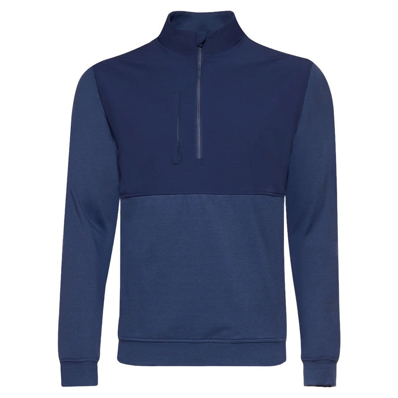 Straight Down Harding Hybrid Quarter Zip Golf Pullover New Indigo – FW24 Men